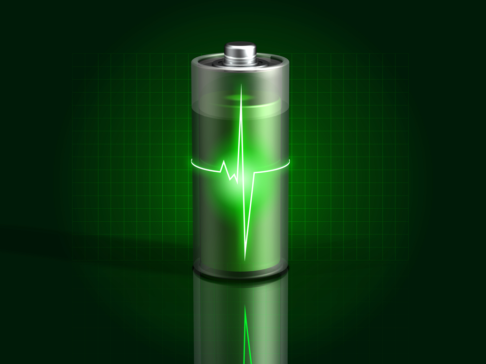 glowing-green-battery-charging