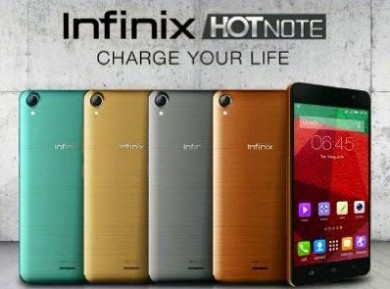 Spesifikasi Infinix Hot Note X551, Smartphone Sejutaan RAM 2 GB Kapasitas Baterai Besar 4000 mAh