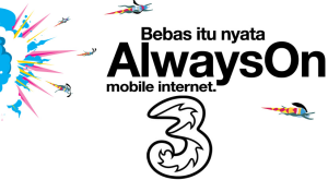 Cara Daftar Paket Internet 3 (Tri) AON dan Smartphone