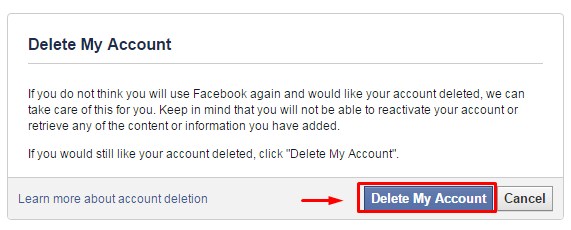 Menghapus Akun Facebook