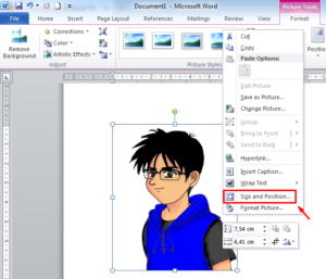 Membuat ukuran foto 3x4 di word